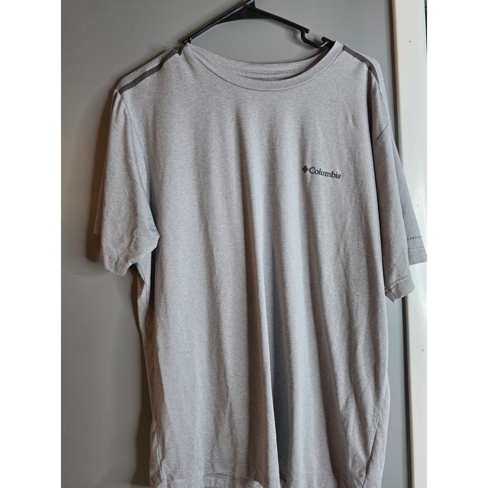 Columbia Mens Omni-Shade Performance T-Shirt Grey Short Sleeve Size Large